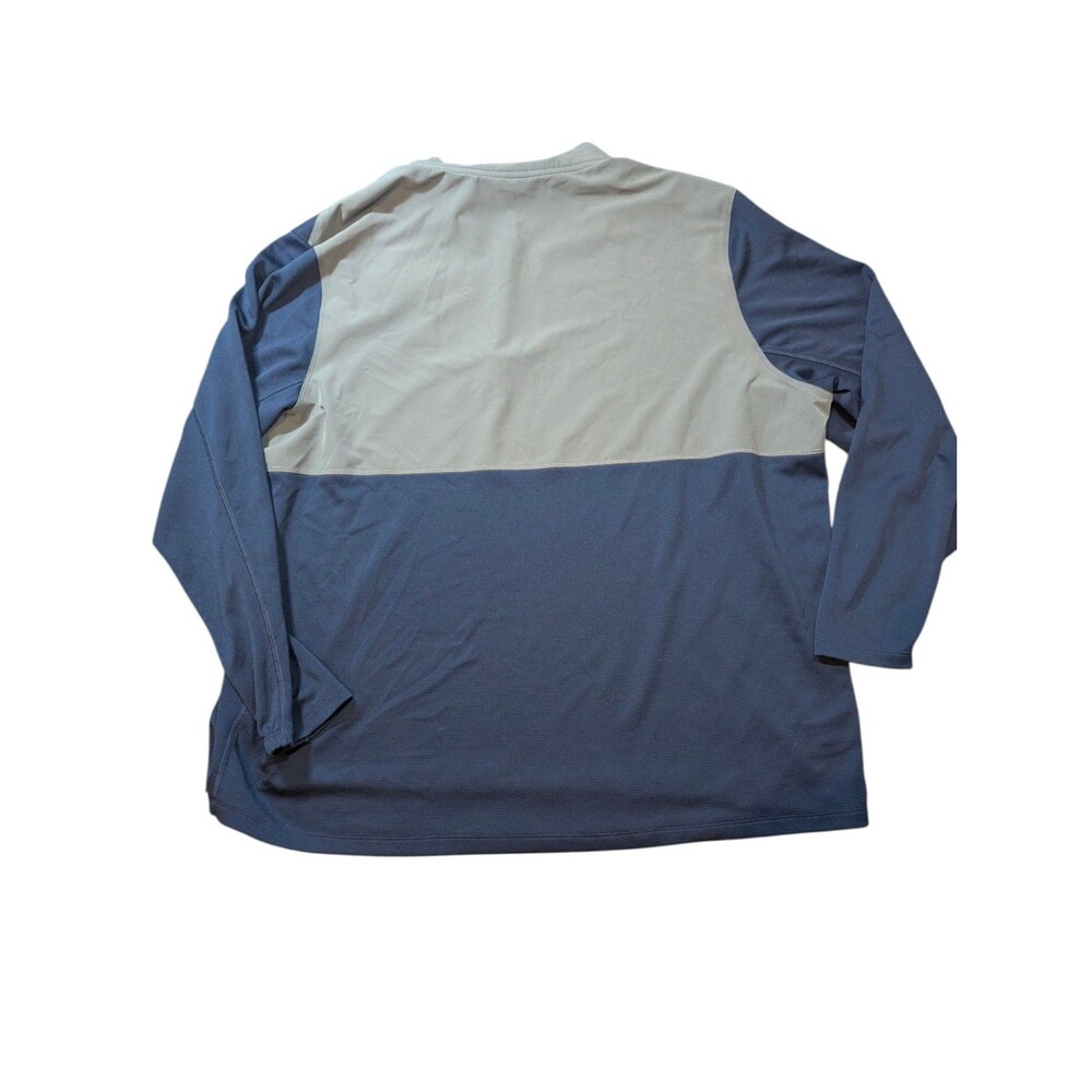 Nike Tacoma Rainiers Baseball Windbreaker Mens 3XL Blue Navy 1/4 Zip Pullover - Picture 3 of 9
